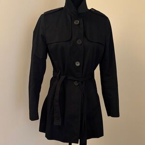 Banana Republic Classic Black Trench Coat